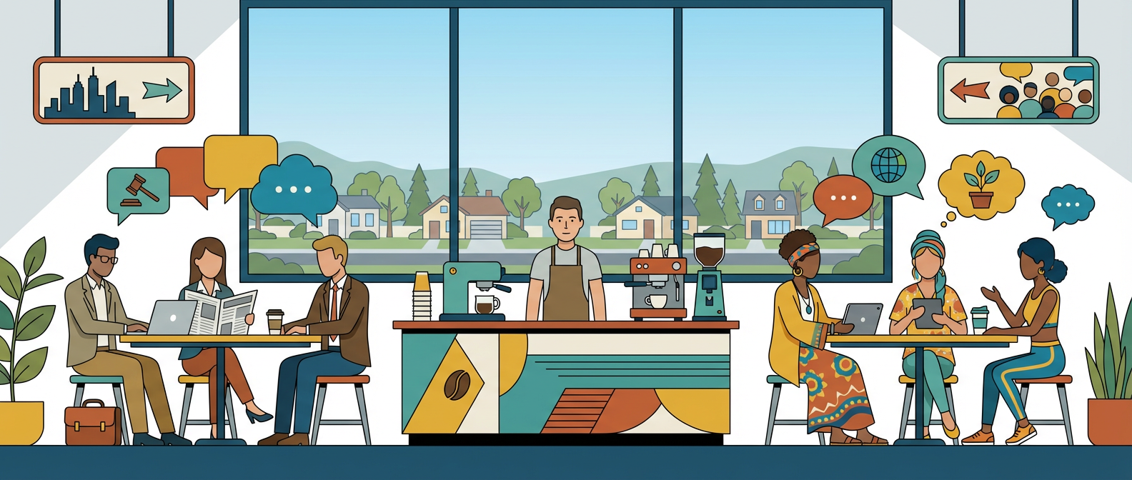 The Last Stand: How Exurban Coffee Shops Became the New Front Lines of American Culture